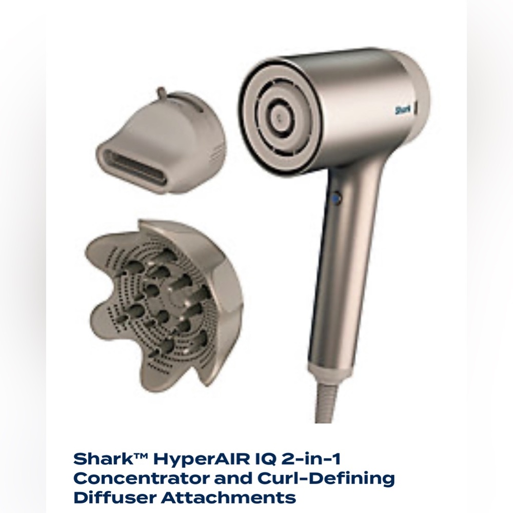 Like NEW IN BOX! Shark HyperAIR Q 2-in-1 Concentrator + Curl-Defining Diffuser